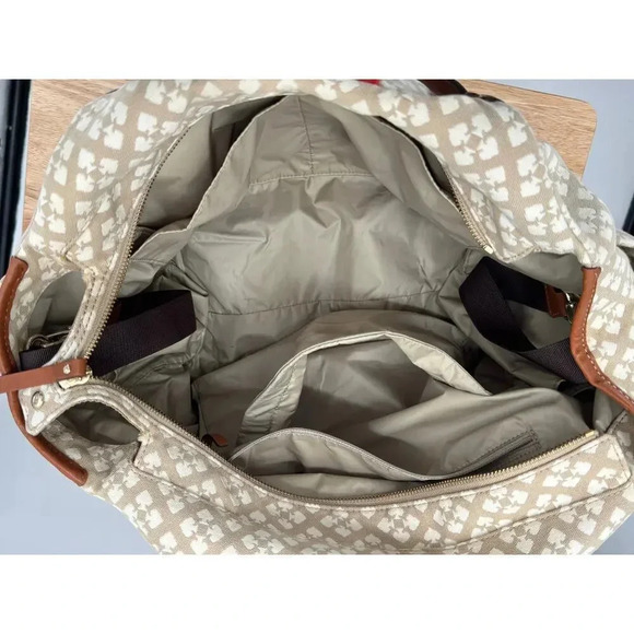 KATE SPADE Beige Classic Stevie Bag Tote Purse - Diaper Baby Shoulder Bag - Picture 5 of 16